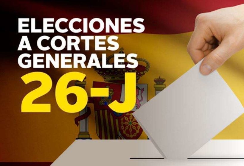 Cartel de las elecciones general de España de junio de 2016.