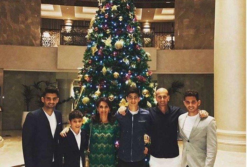 La familia Zidane en Dubai.