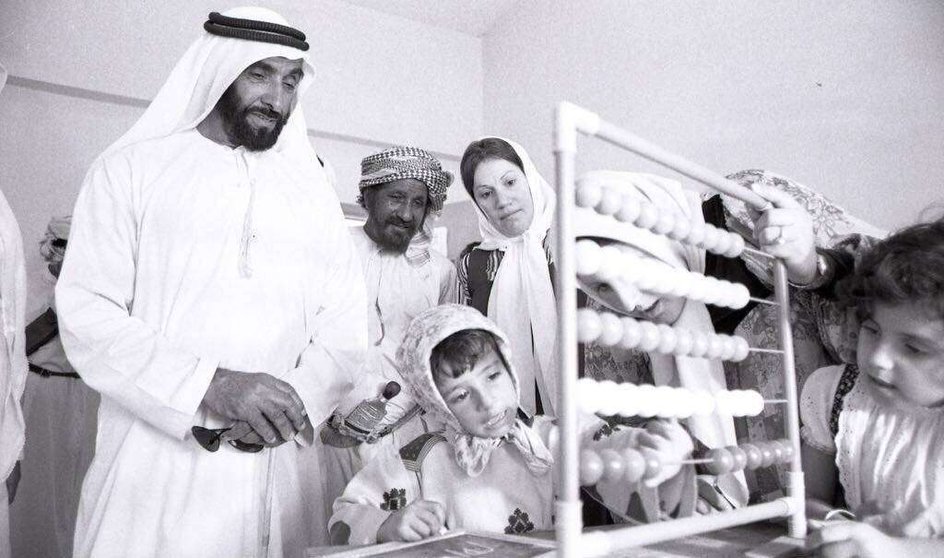 El Memorial del Fundador mostrará a los visitantes fotografías de la vida de Sheikh Zayed como esta.