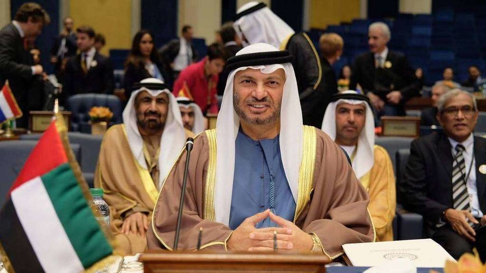 Anwar Gargash, ministro de Estado de Asuntos Exteriores, en Kuwait este martes.  (Wam)