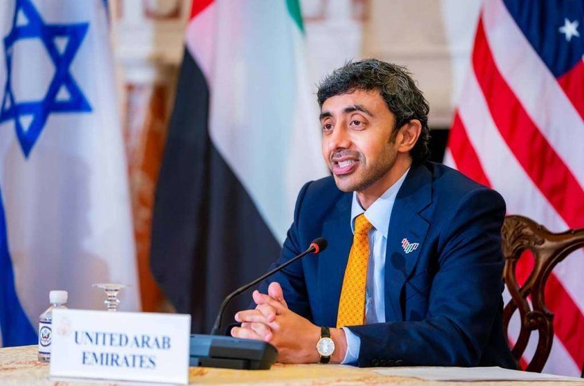 El jeque Abdullah bin Zayed Al Nahyan, ministro de Relaciones Exteriores y Cooperación Internacional de EAU. (WAM)