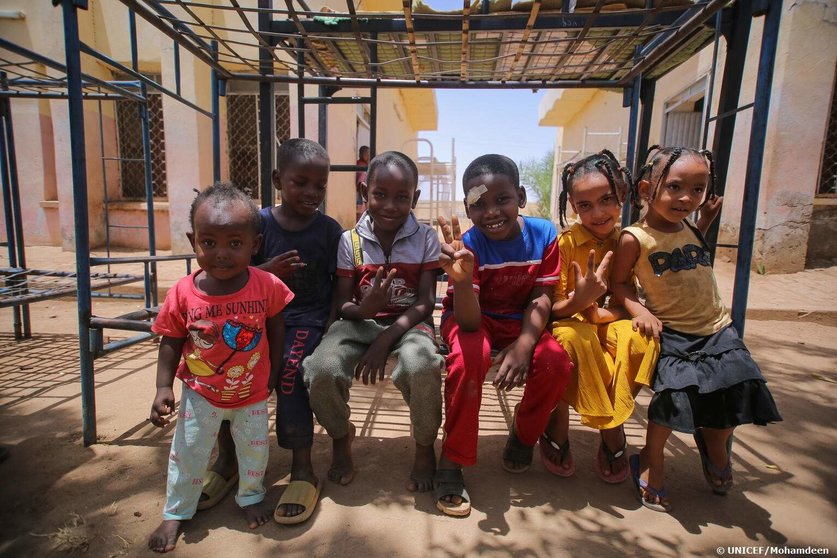 Niños en un orfanato de Sudán. (Unicef)