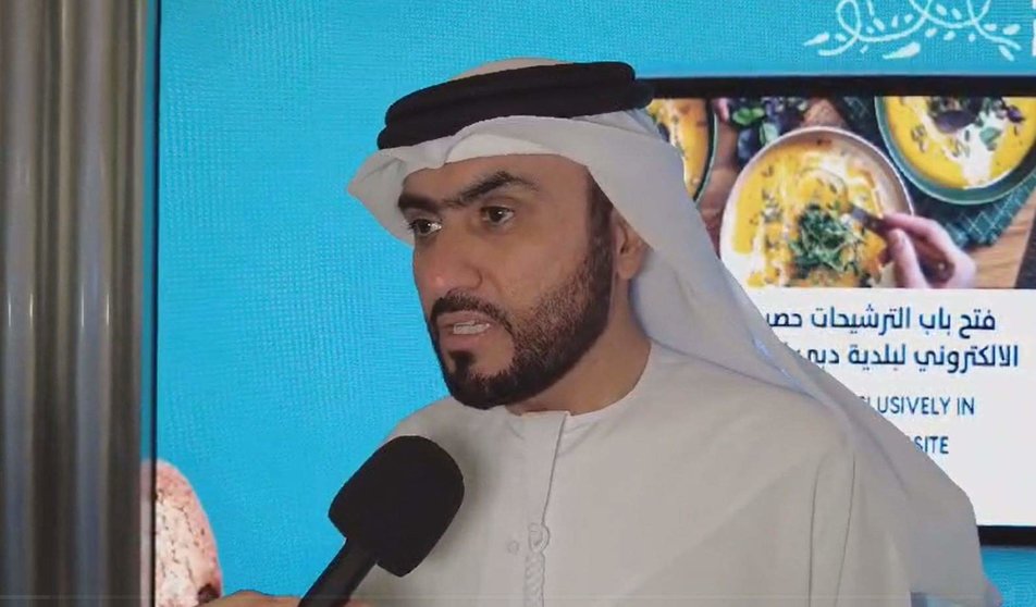 Sultan Al Taher durante su intervención en Gulfood 2024. (WAM)