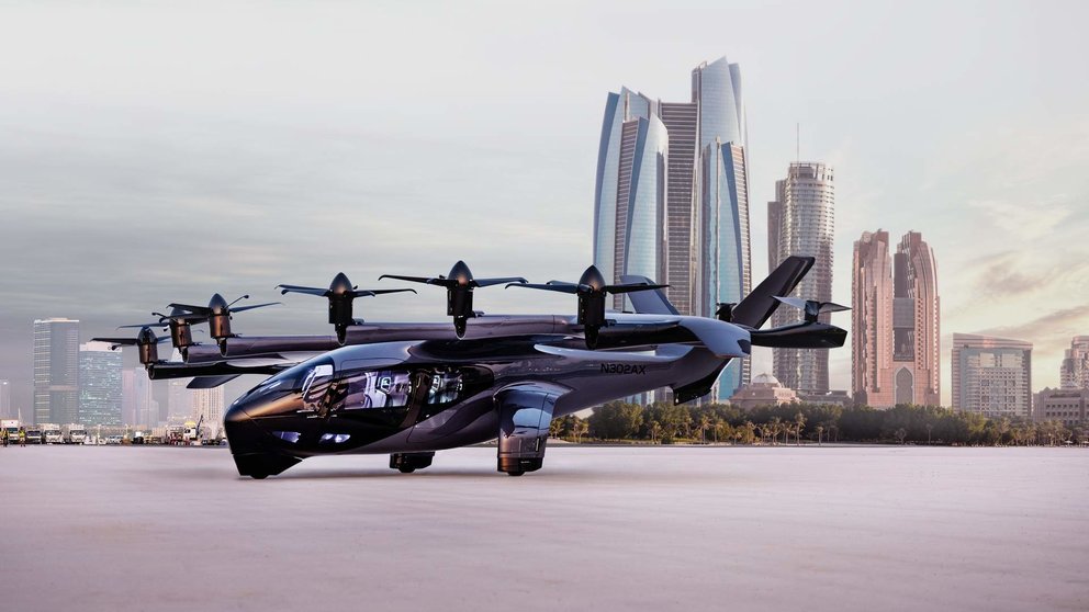 un coche volador en Abu Dhabi. (ArcherAviation)
