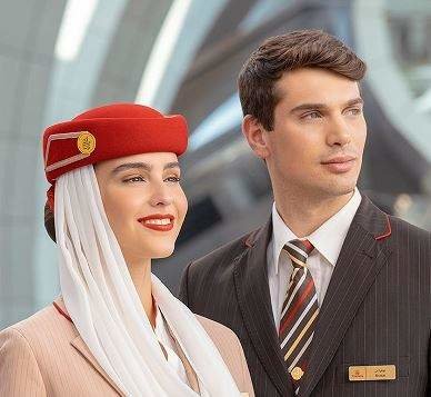 Personal de cabina de la aerolínea. (Emirates)
