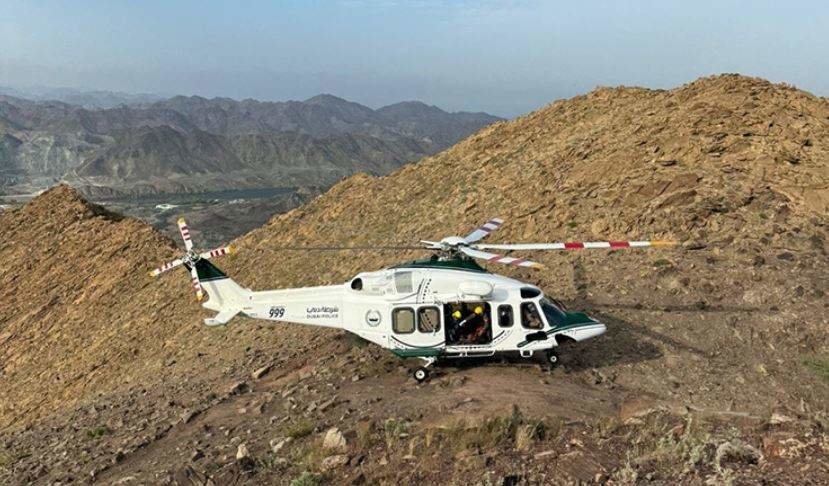 Un helicóptero de rescate de EAU. (WAM)