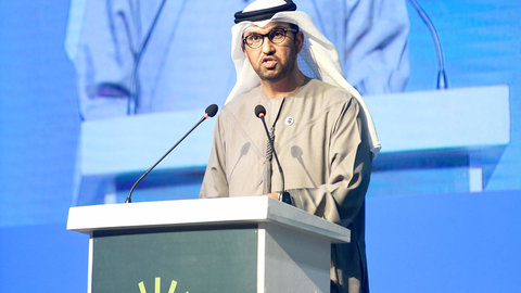 Sultan Al Jaber, ministro de Industria y Tecnología Avanzada de Emiratos Árabes Unidos y presidente de la COP28. (WAM)