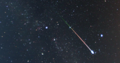 A modo ilustrativo, una lluvia de meteoritos. (Fuente externa)