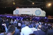 Una imagen de la Semana de la Sostenibilidad en Abu Dhabi 2017 (EL CORREO).