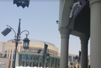 C&aacute;mara de vigilancia en la Plaza del Burj Khalifa de Dubai. (EL CORREO)