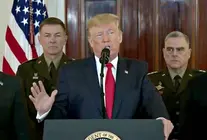 Donald Trump, durante una rueda de prensa en la Casa Blanca. (Casa Blanca)