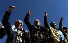 Rebeldes hut&iacute;es de Yemen. (Twitter)