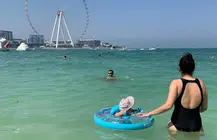 La playa de JBR en Dubai durante el invierno pasado. (EL CORREO)