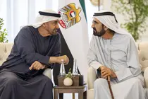 El presidente y y el vicepresidente de EAU. (WAM)
