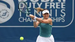 Paula Badosa, durante un torneo en Dubai. (Fuente externa)