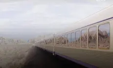 El tren de ultra lujo de Arabia Saudí. (X)