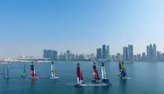 Una imagen de la regata Sail GP en Abu Dhabi. (WAM)