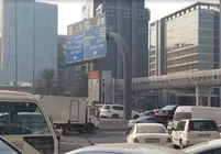 Atasco de tráfico en Dubai. (EL CORREO)