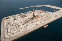 La plataforma de desarrollo de gas en Hail & Ghasha. (WAM)