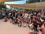 La llegada de los Reyes Magos causa furor en Dubai. (Cedida)