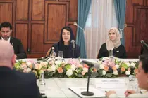 Reem Al Hashimy durante su visita oficial a varios pa&iacute;ses sudamericanos esta semana. (X)
