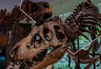 F&oacute;siles en el Museo Nacional de Abu Dhabi. (X)