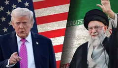 Trump y el ayatollah Ali Khamenei. (X)