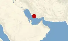 El punto rojo marca el epicentro del terremoto. (Fuente externa)