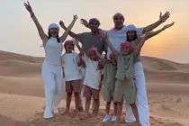 Familia disfruta de un Safari en el desierto con Soorab. (Cedida)