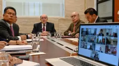 Sesi&oacute;n del Comando de Crisis del Oriente Medio en Per&uacute;. (Fuente externa)