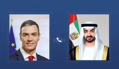 Los presidentes de EAU y Espa&ntilde;a. (WAM)