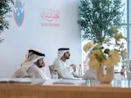 El pr&iacute;ncipe heredero de Dubai junto a uno de sus hermanos. (X)