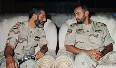 A la izquierda, Khalid Al Bu Ainin junto al presidente de EAU. (Fuente externa)