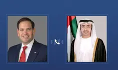 Los ministros de Exteriores de EAU y EEUU. (WAM)