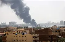 Incendio en el aeropuerto de Jart&uacute;m. (X)