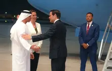 Marco Rubio a su llegada a Abu Dhabi. (X)
