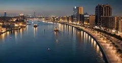 Dubai Creek Lights. (X)