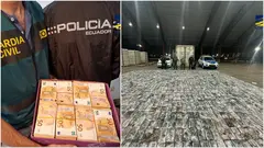 La droga y el dinero confiscados. (Guardia Civil)