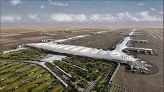 Una maqueta del Aeropuerto Al Maktoum en Dubai. (Fuente externa)