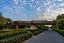 El nuevo puente en el Parque Nacional de Mushrif. (Dubai Media Office)