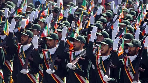En la imagen, un desfile de la Guardia Revolucionaria iran&iacute;. (Fuente externa)