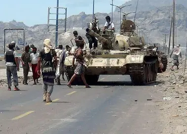 Milicianos hut&iacute;es en Yemen. (Fuente externa)