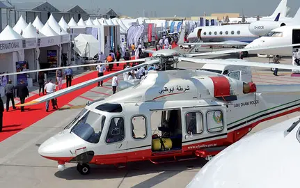 Una imagen de Abu Dhabi Air Expo 2018. (WAM)