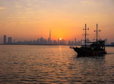 Una imagen de Dubai desde la costa. (Dubai Media Office)