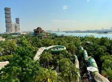 El parque acu&aacute;tico Aquaventure en el hotel Atlantis. (X)