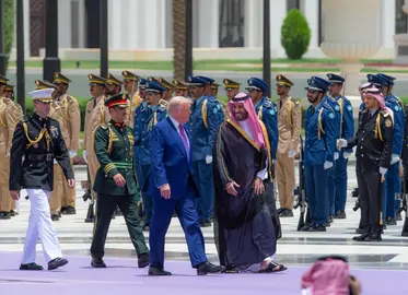 Trump y el pr&iacute;ncipe saud&iacute; en Riad en 2025. (SPA)