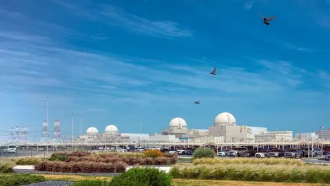 Central nuclear de Barakah en el emirato de Abu Dhabi. (WAM)