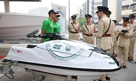 Una imagen de la Polic&iacute;a de Dubai. (X)