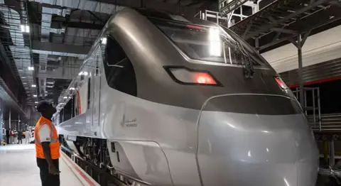 Un tren de Etihad Rail de pasajeros. (Etihad Rail)