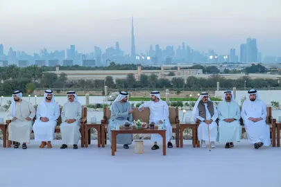 Un momento del iftar organizado por el jeque Hamdan. (X)